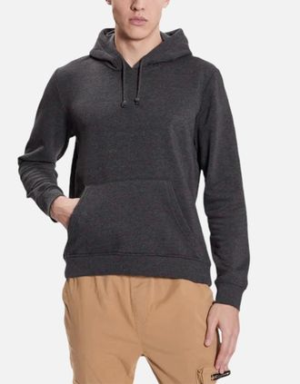 Brave Soul Mens BRAVE SOUL Mens Plain Hoodies Long Sleeve Pullover Fleece Top Hooded Sweatshirt - Grey - Size: 40