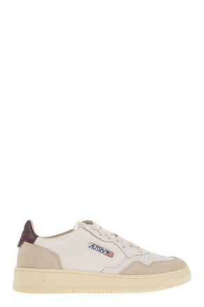 Autry Medalist Low - Leather And Suede Sneakers