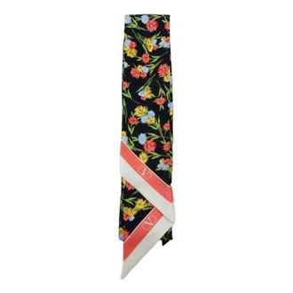 Valentino (WMNS) Valentino SS26 Silk Scarf Black E6017QLSCGC