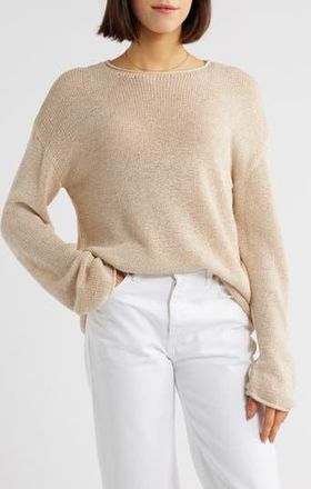 Rails Evangeline Cotton & Linen Blend Sweater in Natural at Nordstrom Rack, Size X-Small