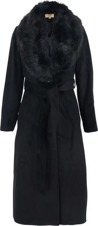 Michael Michael Kors Cappotto con cintura - Nero