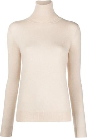 Lorena Antoniazzi Gebreide coltrui - Dames - Cashmere truien - Beige - L - Kasjmier - Truien & Vesten