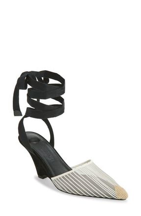 Jacquemus Les Espadrilles Pointed Toe Wedge Pump in White at Nordstrom, Size 10Us