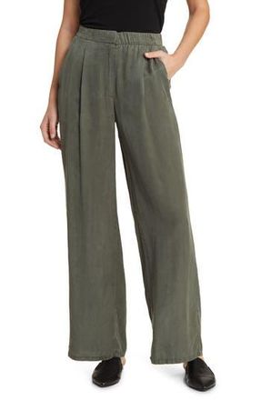 Eileen Fisher Pleated Wide Leg Pants in Grove at Nordstrom Rack, Size X-Large
