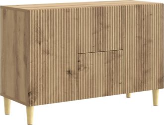 vidaXL Aparador Roble Artisan 89 X 34,5 X 60 Cm Madera De Ingenier&iacute;a Vidaxl
