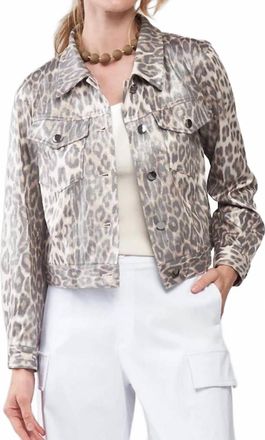 Insight Long Sleeves Cropped Jacket In Cheetah