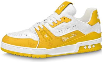Louis Vuitton LV Trainers White Yellow 1AANGL