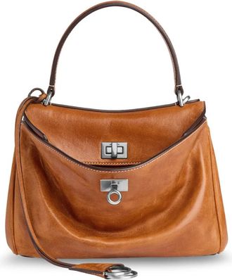 Balenciaga Rodeo Mini Handtas - Dames - Tassen - Bruin - Maat: ONE Size Leer