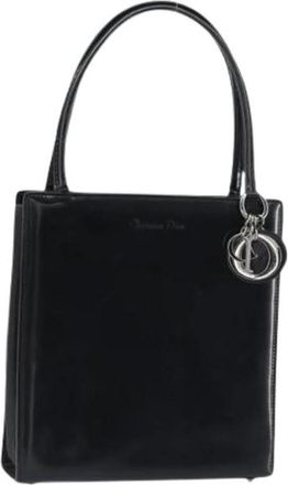 Dior Pre-owned Handbags, female, Black, Size: ONE SIZE Pre-owned Vintage Leather Hand Bag