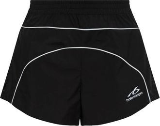 Balenciaga Logo Shorts - Dames - Bermuda - Zwart - S - Korte Broeken