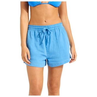 Seafolly Crinkle Short Shorts f&uuml;r Damen | blau
