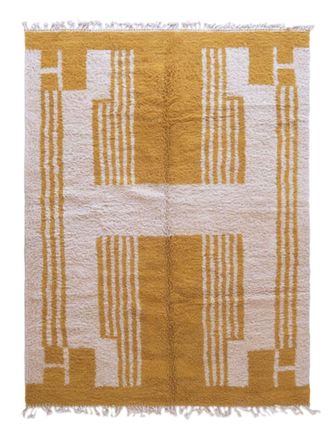 AFK Living Alfombra bereber dise&ntilde;o gr&aacute;fico a mano 245 x 346 cm