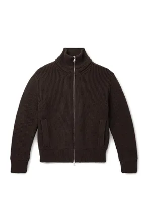 Valstar Camionaire Ribbed Wool Zip-Up Sweater