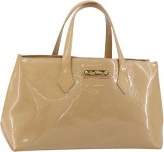 Louis Vuitton Pre-owned Vintage Hand Bag - Dames - Vintage Handtas - Beige - ONE Size - Leer - Vintage