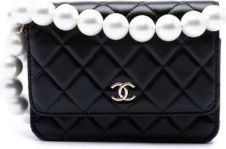Chanel Pre-owned Vintage Quilted Crossbody Bag - Dames - Vintage Handtas - Zwart - ONE Size - Leer - Vintage