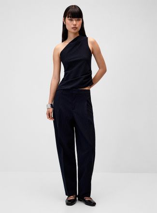 Twik Womens Pleated high-waist wide-leg dress pant Lola fit