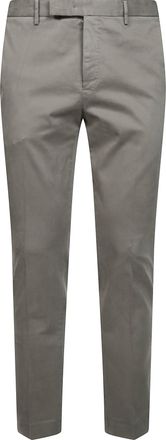PT01 Cotton-Blend Satin Tailored Straight-Leg Pants