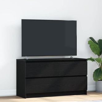 vidaXL Vidaxl - Mobile Porta tv Nero 100x35x54 cm in Legno Multistrato