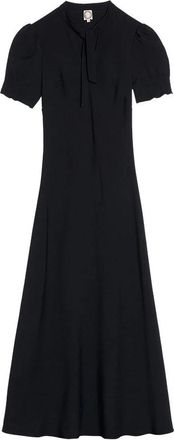 Ines De La Fressange Zwarte Kersen Maxi Jurk - Dames - Casual kleedjes - Zwart - 2XS - Kleedjes