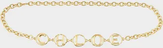 Chlo&eacute; Logo Script Jewelry Belt