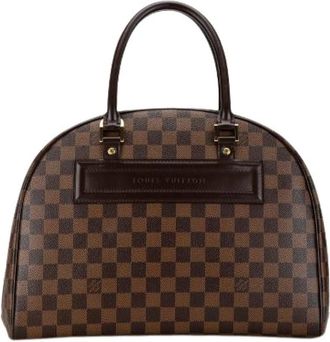 Louis Vuitton Pre-owned Nolita Damier Handbag - Dames - Vintage Handtas - Bruin - ONE Size - Leer - Vintage