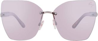 Betsey Johnson Silver Butterfly Ladies Sunglasses 10267561.LTS GLDSIL