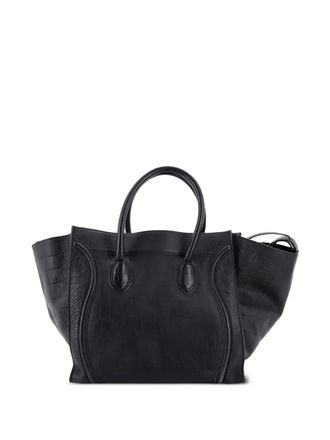Celine Phantom Bag Crocodile Embossed Leather Large tote bag - Zwart