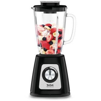T-fal Blendforce Ii Bl4358 Batidora De Vaso 1.25l 800w Negro, Acero Pulido - Licuadora (1,25 L, 1,75 L, Paso, Giratorio, Batidora De Vaso, Negro, Acero Puli