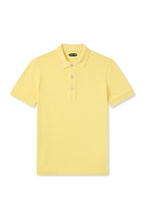 Tom Ford Slim-Fit Lyocell and Cotton-Blend Piqué Polo Shirt
