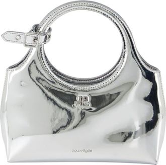 Courr&egrave;ges Holy Day Top Handle Bag Silver
