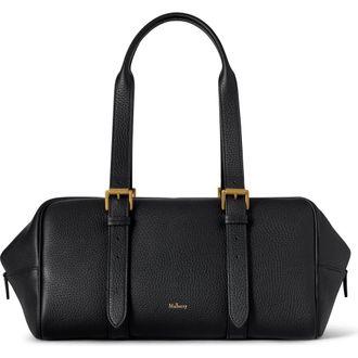 Mulberry Boston Heavy Grain Top Handle Bag in Black at Nordstrom