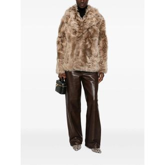 Yves Salomon Fur Coat - Beige
