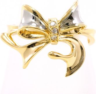 C&A Platinum Yellow Gold Yellow Gold (18K) Platinum 900 Band Ring (Pre-Owned)