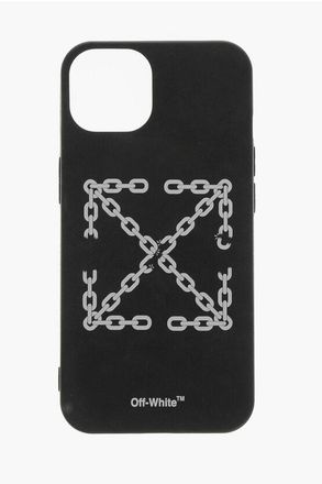 Off-white PVC Cover for iPhone 12/12 Pro with Arrown Chain Print size One Size