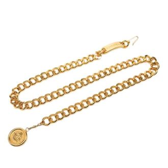 Chanel Pre-owned Belts, female, Yellow, Size: ONE SIZE Pre-owned Chain Medallion Belt