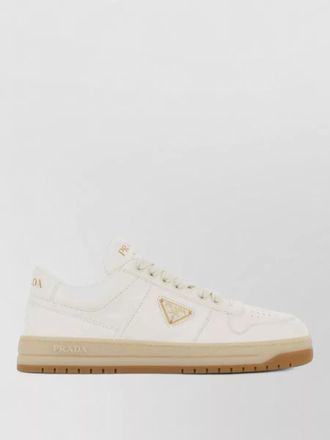 Prada nappa leather low-top sneakers