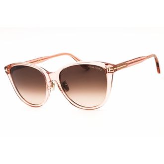 Tom Ford Brown Gradient Oval Ladies Sunglasses FT1055-K 72F 57
