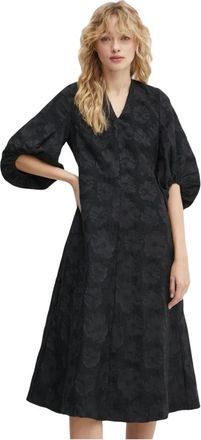 Stine Goya Dames, Jurken, Zwart, Maat: M Polyamide
