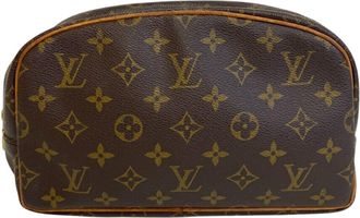 Louis Vuitton Brown Leather Clutch Bag Pouch (Pre-Owned)