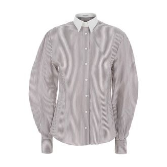 Brunello Cucinelli Donna, Camicette, Marrone, S, new