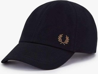 Fred Perry Cappellino in piqué nero con logo