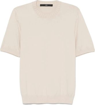 SAPIO T-shirt in maglia fine - Toni neutri
