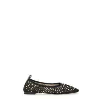 Tory Burch Schoenen, Dames, Zwart, 40 1/2 EU, Leer, Crystal Ballet