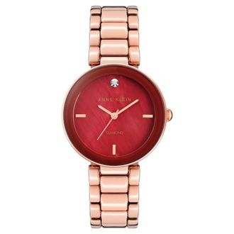 Anne Klein Womens Ceramic Red Dial Watch