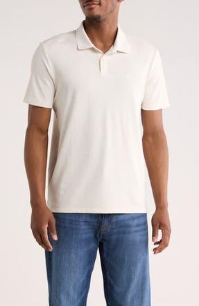 Calvin Klein Birdseye Heather Interlock Polo in Beige Heather at Nordstrom Rack, Size Xx-Large