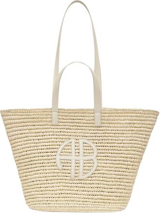 Anine Bing Elegante Ivory Palermo Handtas - Dames - Shoppers - Beige - ONE Size - Tassen