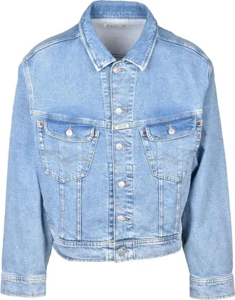 Replay Hombre, Chaquetas, Azul, Talla: M