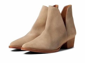 Free People Womens Charm Double V Ankle Boot In Camel Suede