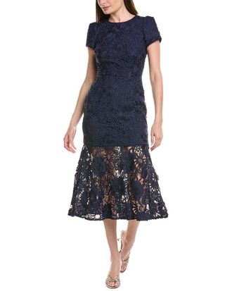 Milly Milly Tahlia Cady Lace Combo Maxi Dress