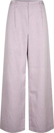 Lollys Laundry Wide Broeken - Dames - Wijde Broeken - Paars - XS - Broeken